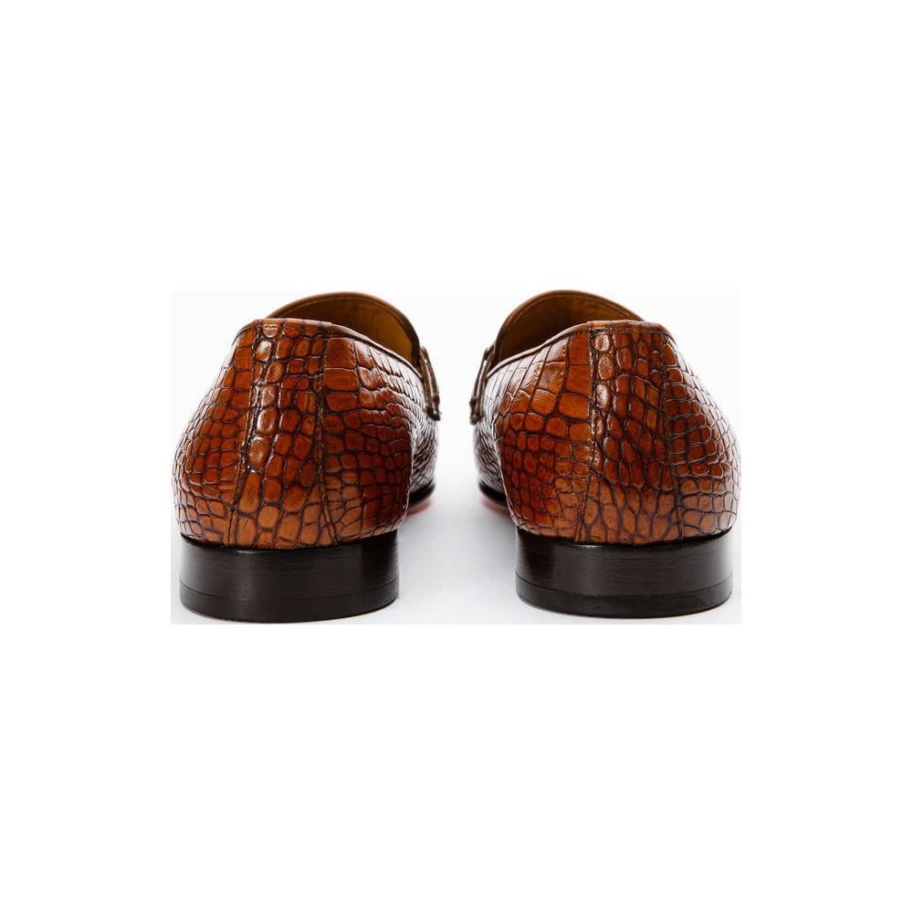Vinci Leather The Monaco Brown Leather Shoe Bit Loafer (3256)