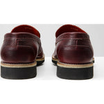 Vinci Leather The Monroe Burgundy Leather Penny Loafer (13092)