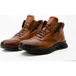 Vinci Leather The Montana Brown Leather Casual Boot (12330)