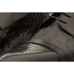 Vinci Leather The Monterrey Black Cap Toe Derby Shoe (10670)