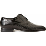 Vinci Leather The Monterrey Black Cap Toe Derby Shoe (10670)
