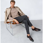 Vinci Leather The Monterrey Brown Cap Toe Derby Shoe (10670)