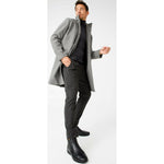 Vinci Leather The Montreal Black Leather Casual Zip-up Ankle Boot (09717 S-3)