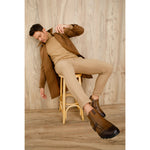 Vinci Leather The Montreal Brown Leather Casual Zip-up Ankle Boot (09717 K-3)