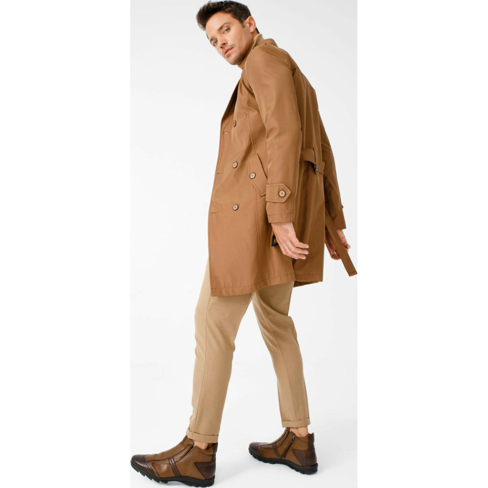 Vinci Leather The Montreal Brown Leather Casual Zip-up Ankle Boot (09717 K-3)
