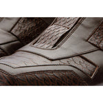 Vinci Leather The Mugla Brown Snk Leather Sneaker (D-597X)