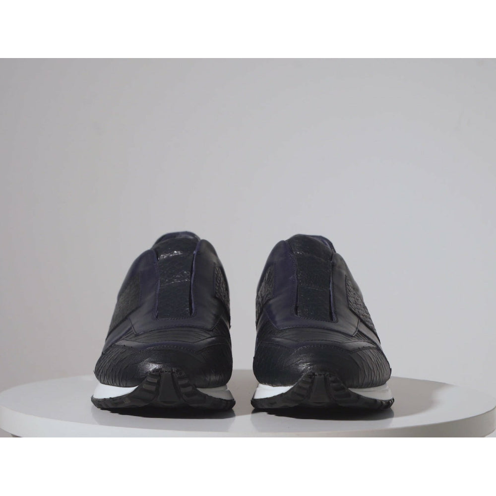 Vinci Leather The Mugla Navy Snk Leather Sneaker (597X)