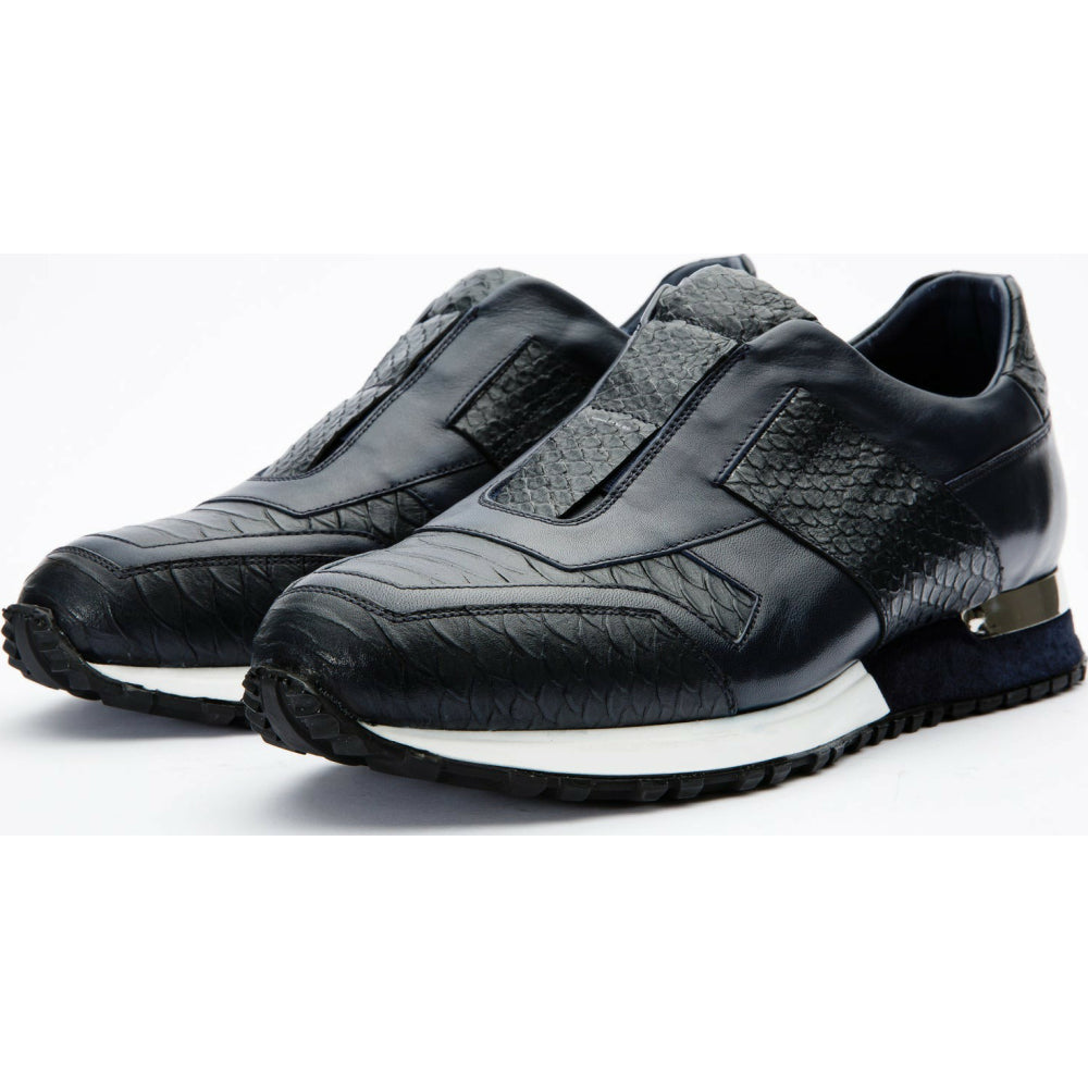 Vinci Leather The Mugla Navy Snk Leather Sneaker (597X)