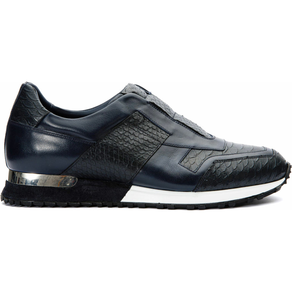 Vinci Leather The Mugla Navy Snk Leather Sneaker (597X)