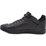 Vinci Leather The Mumbai Black Leather Sneaker (03313)