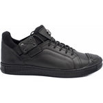 Vinci Leather The Mumbai Black Leather Sneaker (03313)