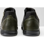 Vinci Leather The Mumbai Green Leather Sneaker (03313)