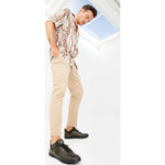 Vinci Leather The Mumbai Green Leather Sneaker (03313)