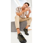 Vinci Leather The Mumbai Green Leather Sneaker (03313)