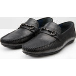Vinci Leather The Nashville Black Leather Shoes (6634)