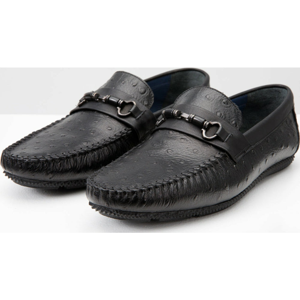 Vinci Leather The Nashville Black Leather Shoes (6634)