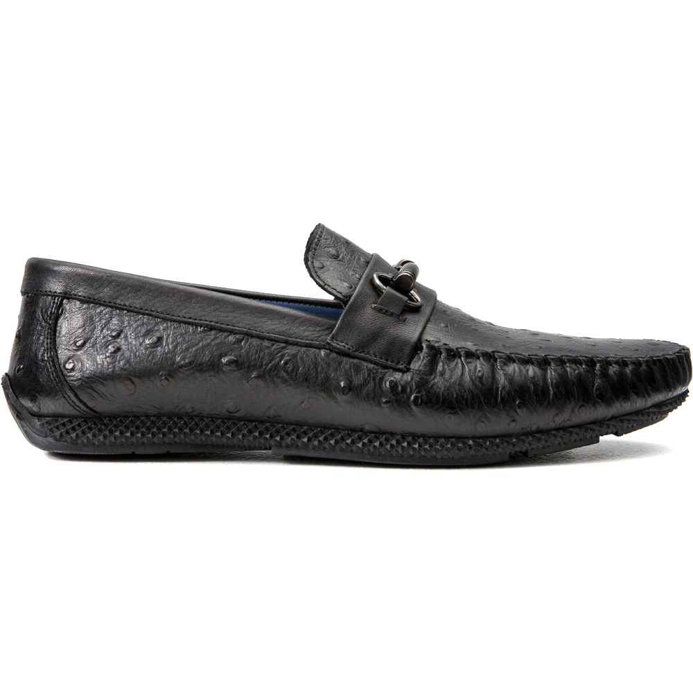 Vinci Leather The Nashville Black Leather Shoes (6634)