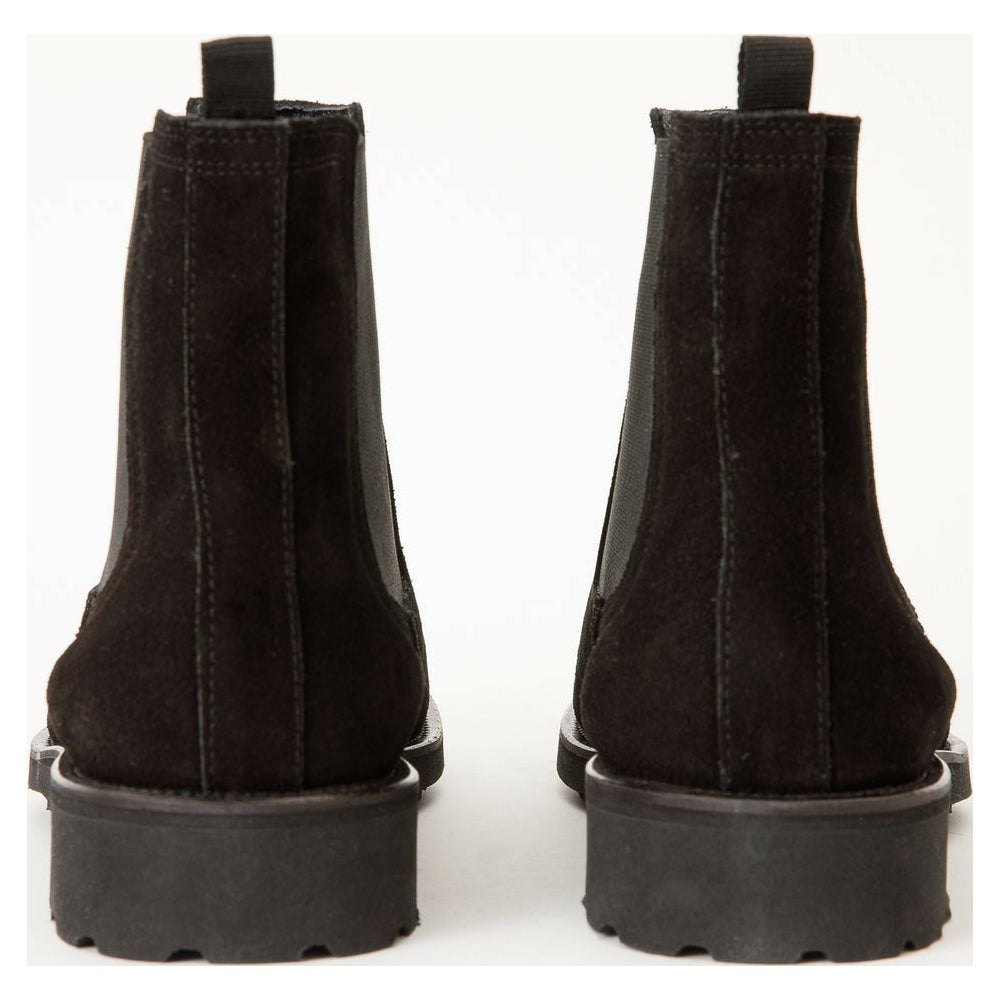 Vinci Leather The Nayrobi Black Suede Leather Chelsea Casual Boot (12418)
