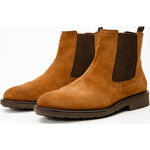 Vinci Leather The Nayrobi Brown Suede Leather Chelsea Casual Boot (12418)