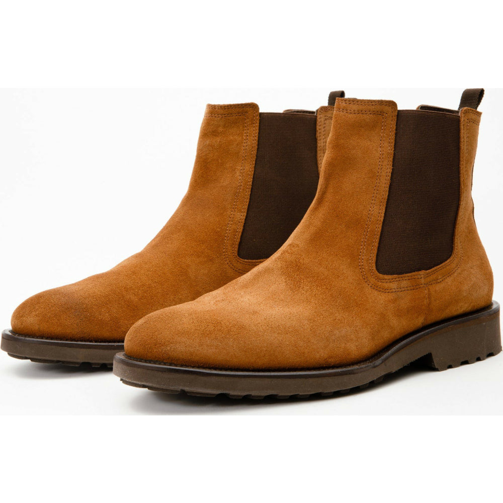 Vinci Leather The Nayrobi Brown Suede Leather Chelsea Casual Boot (12418)
