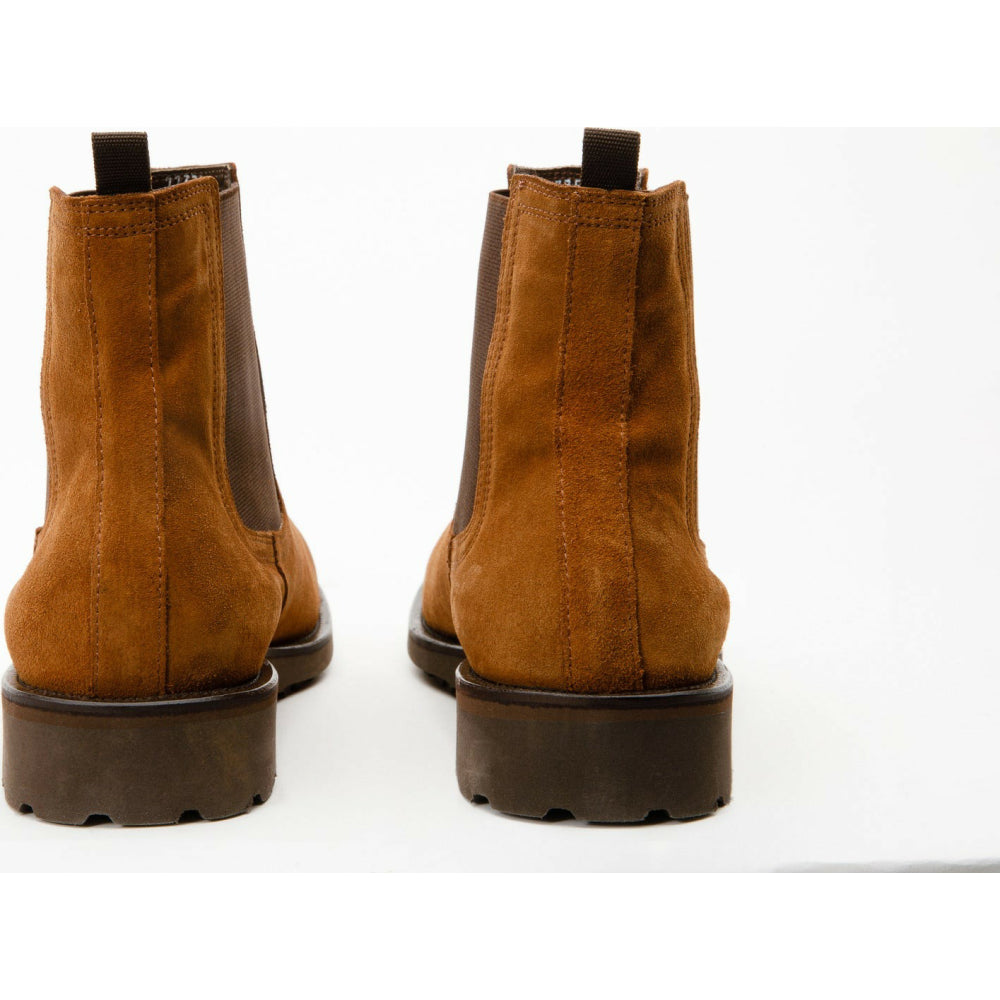Vinci Leather The Nayrobi Brown Suede Leather Chelsea Casual Boot (12418)