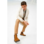 Vinci Leather The Nayrobi Brown Suede Leather Chelsea Casual Boot (12418)