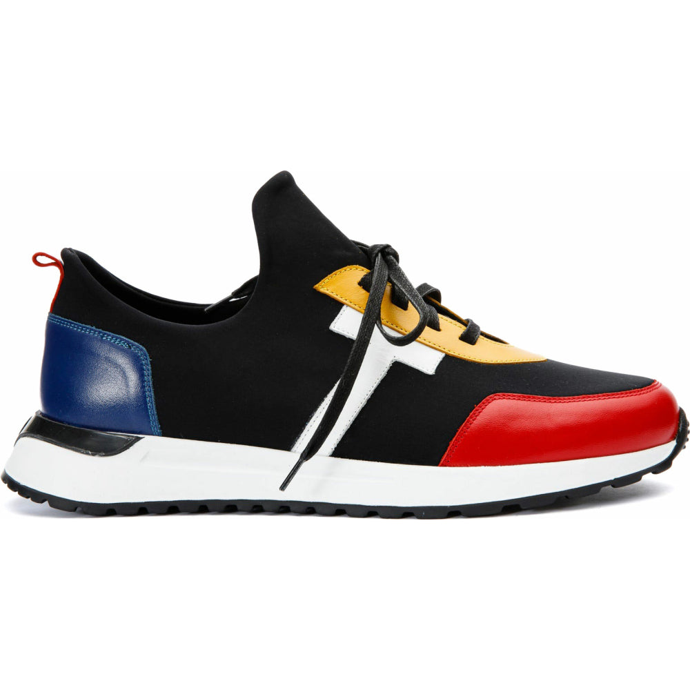 Vinci Leather The Nebreska Multicolor Leather Sneaker (D-2156)
