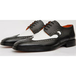 Vinci Leather The Neiva Wingtip Semi Brogue Derby Shoe (X-4051)