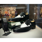 Vinci Leather The Neiva Wingtip Semi Brogue Derby Shoe (X-4051)
