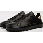 Vinci Leather The Noble Black Leather Sneaker (D-2189)