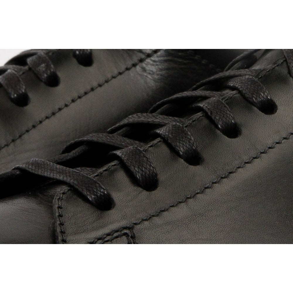 Vinci Leather The Noble Black Leather Sneaker (D-2189)