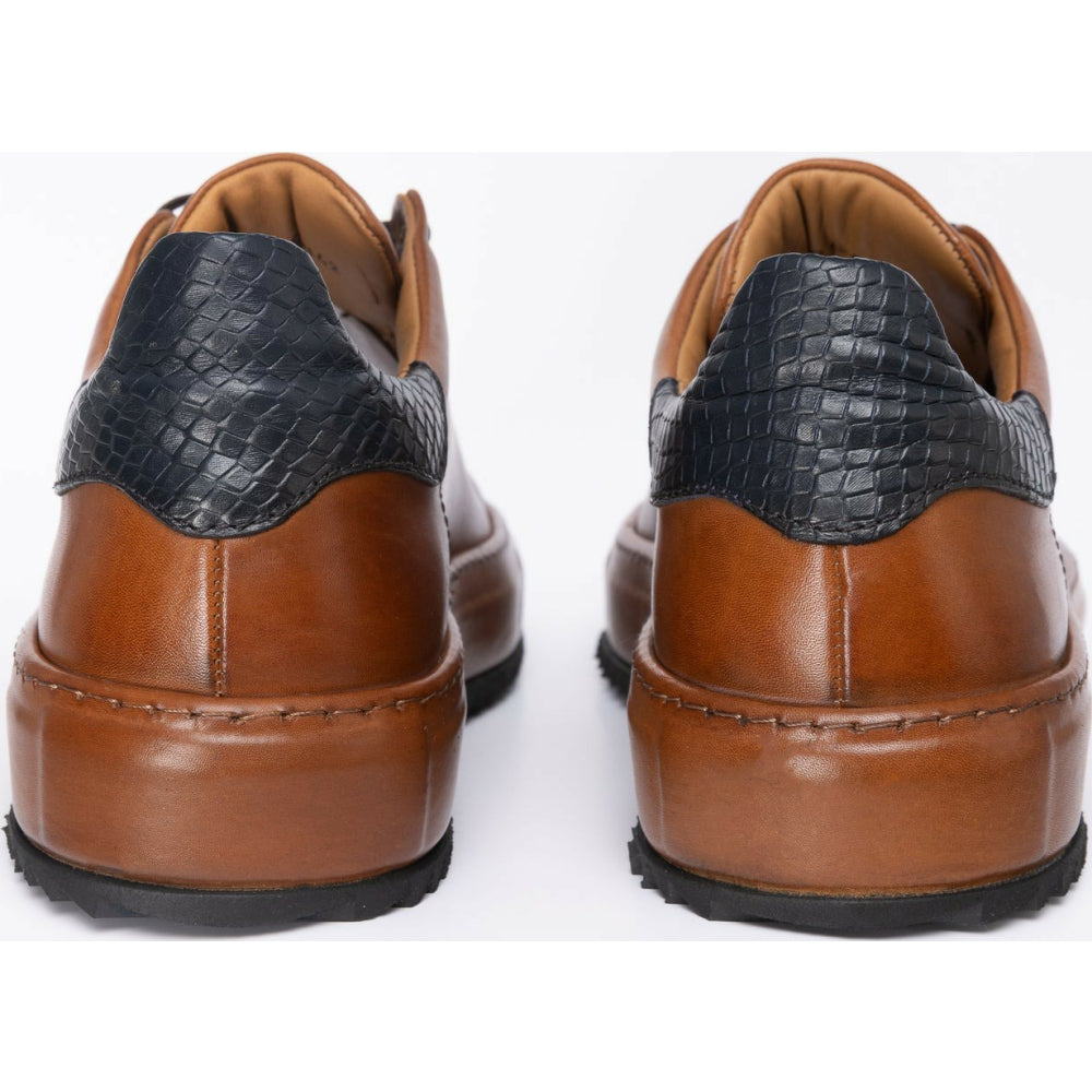 Vinci Leather The Noble Brown Leather Sneaker (D-2189)