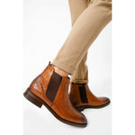 Vinci Leather The Oslo Brown Leather Chelsea Boot (14137 T-5)