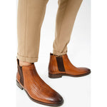 Vinci Leather The Oslo Brown Leather Chelsea Boot (14137 T-5)