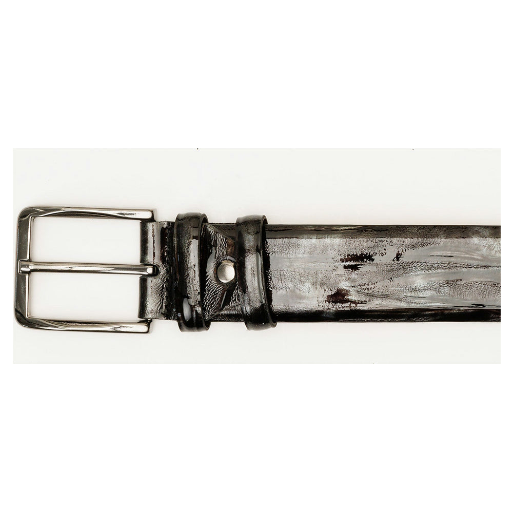 Vinci Leather The Pacilli Black Color Calfskin Belt