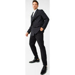 Vinci Leather The Paris Black Patent Plain Toe Oxford Shoe (10290)