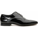 Vinci Leather The Paris Black Patent Plain Toe Oxford Shoe (10290)
