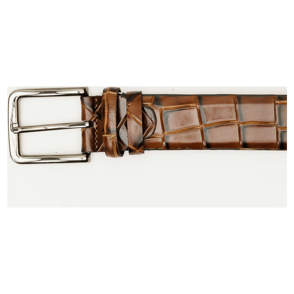 Vinci Leather The Patton Brown Color Calfskin Belt