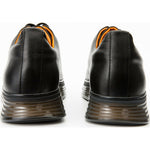 Vinci Leather The Peklin Black Leather Sneaker (15489)
