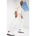 Vinci Leather The Peklin White Leather Sneaker (15489)