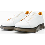 Vinci Leather The Peklin White Leather Sneaker (15489)