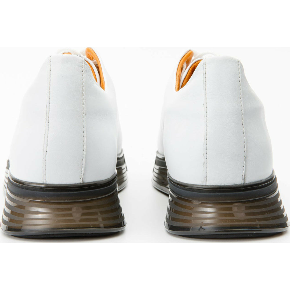 Vinci Leather The Peklin White Leather Sneaker (15489)