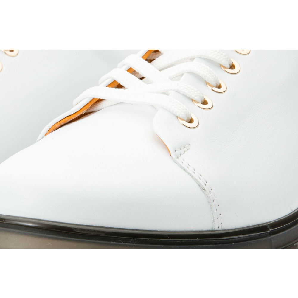 Vinci Leather The Peklin White Leather Sneaker (15489)