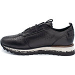 Vinci Leather The Pennsylvania Black Leather Sneaker (15410)
