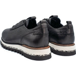 Vinci Leather The Pennsylvania Black Leather Sneaker (15410)