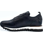 Vinci Leather The Pennsylvania Navy Blue Leather Sneaker (15410)