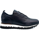 Vinci Leather The Pennsylvania Navy Blue Leather Sneaker (15410)
