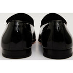 Vinci Leather The Pombe Black Patent Leather Dress Slip-on Loafer Shoe
