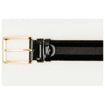 Vinci Leather The Pontalto Black Leather Belt