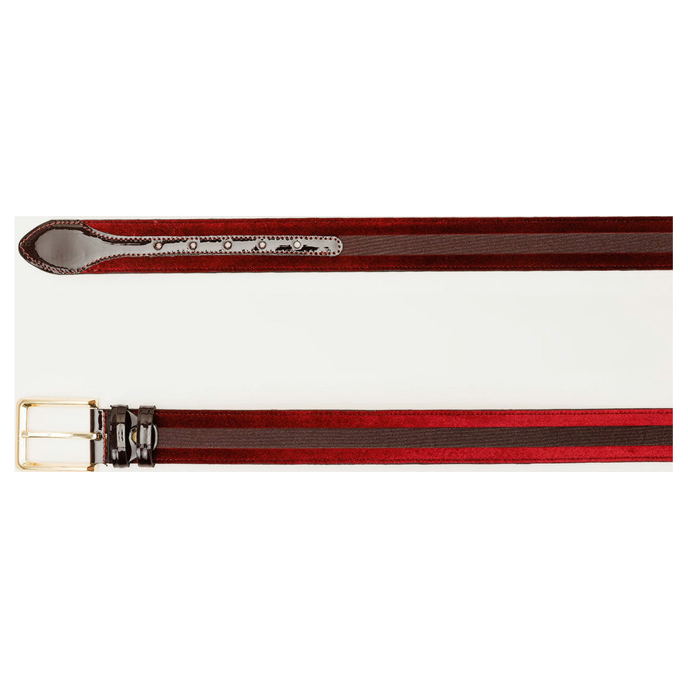 Vinci Leather The Pontalto Burgundy Leather Belt